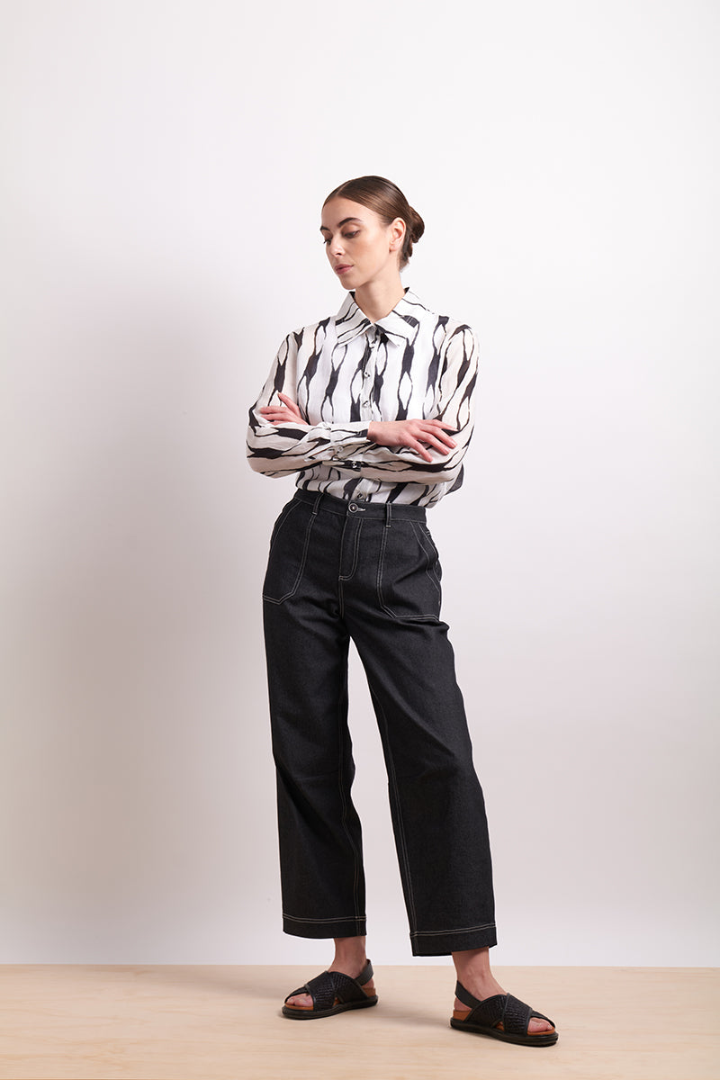 Neris Liquorice Soft Focus Shirt