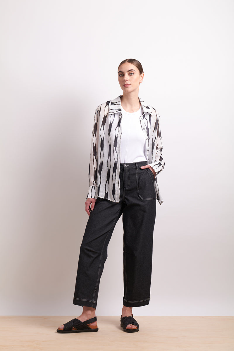 Neris Liquorice Soft Focus Shirt