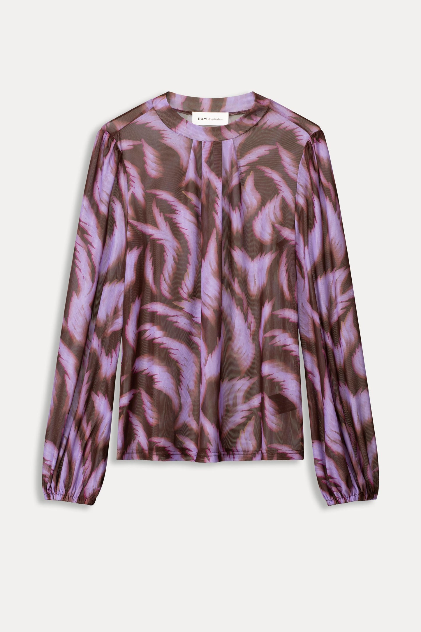 POM Feathers Brown Top