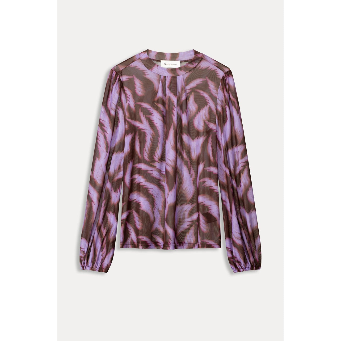 POM Feathers Brown Top