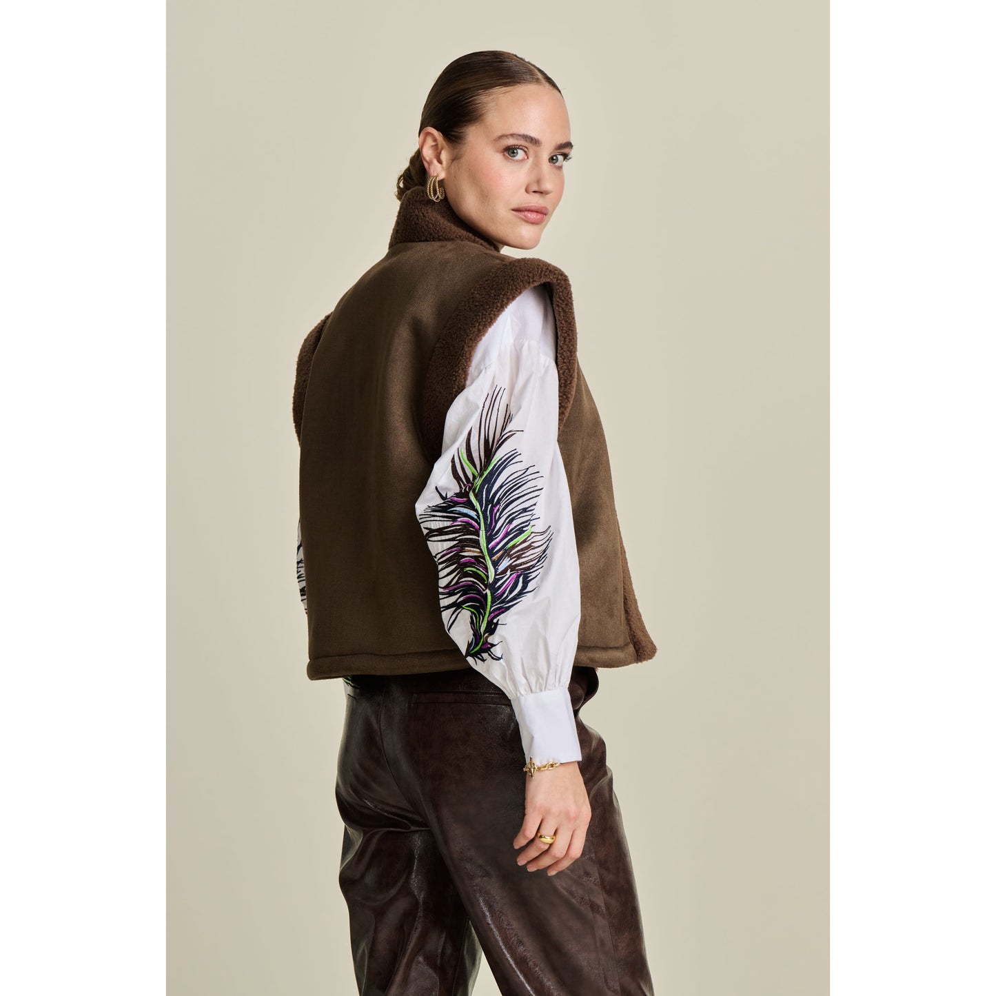 POM White Feather Blouse