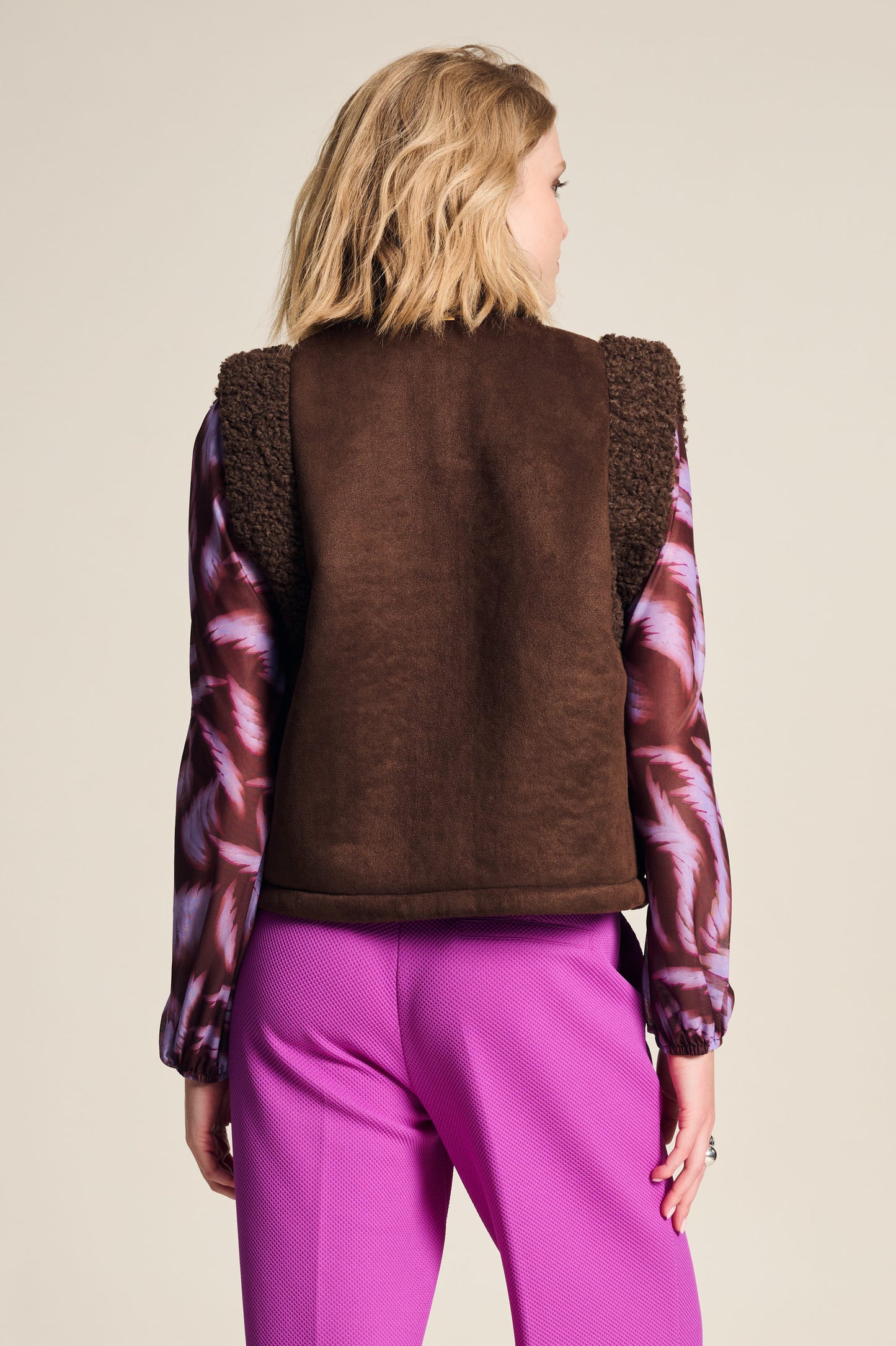 POM Lammy Brown Vest