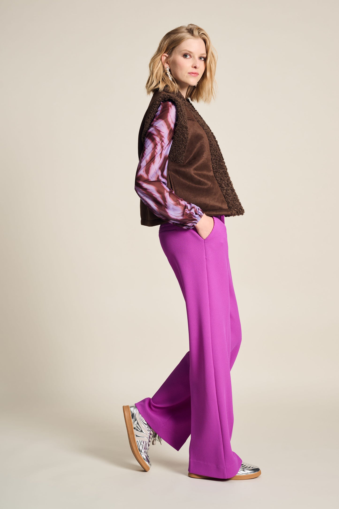 POM Lammy Brown Vest