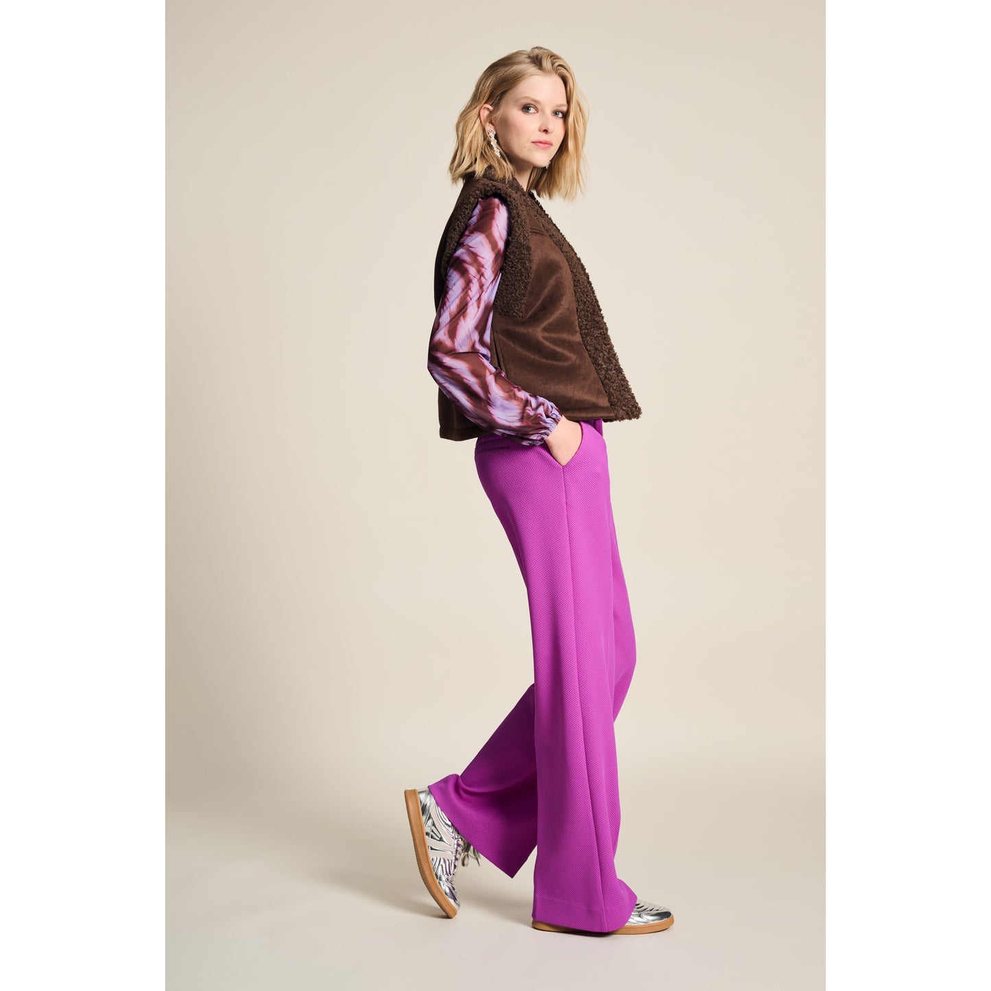 POM Lammy Brown Vest