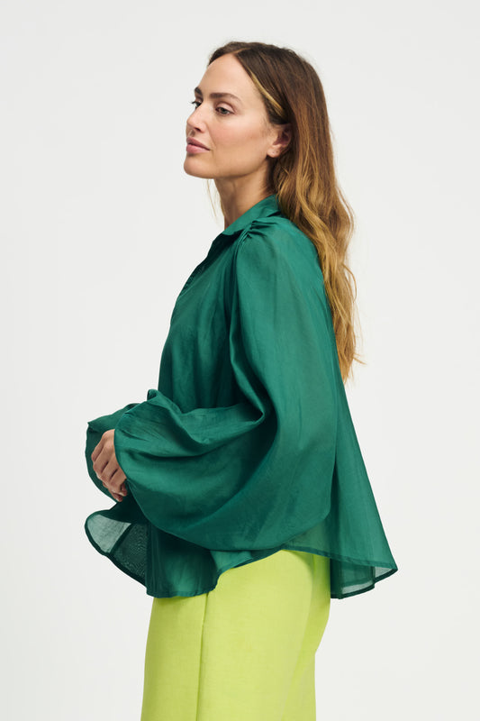 POM Blouse Lena Meadow Green