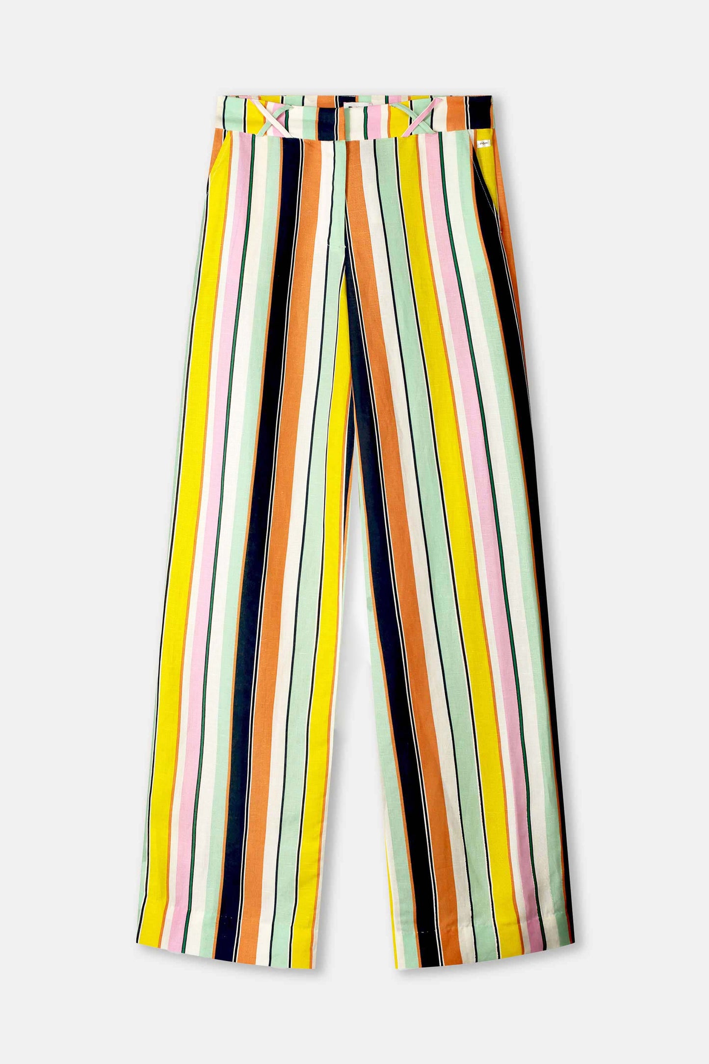 POM Pants Paradise Stripes Linen