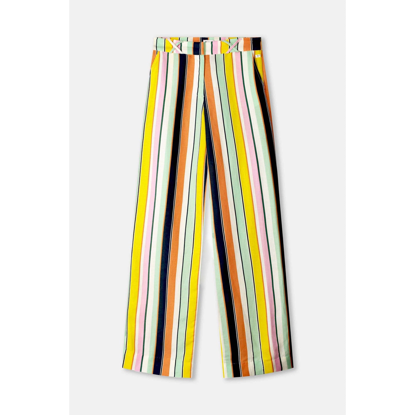POM Pants Paradise Stripes Linen