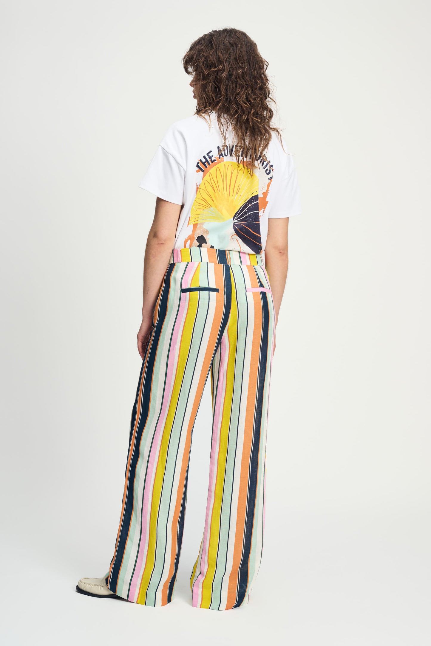 POM Pants Paradise Stripes Linen
