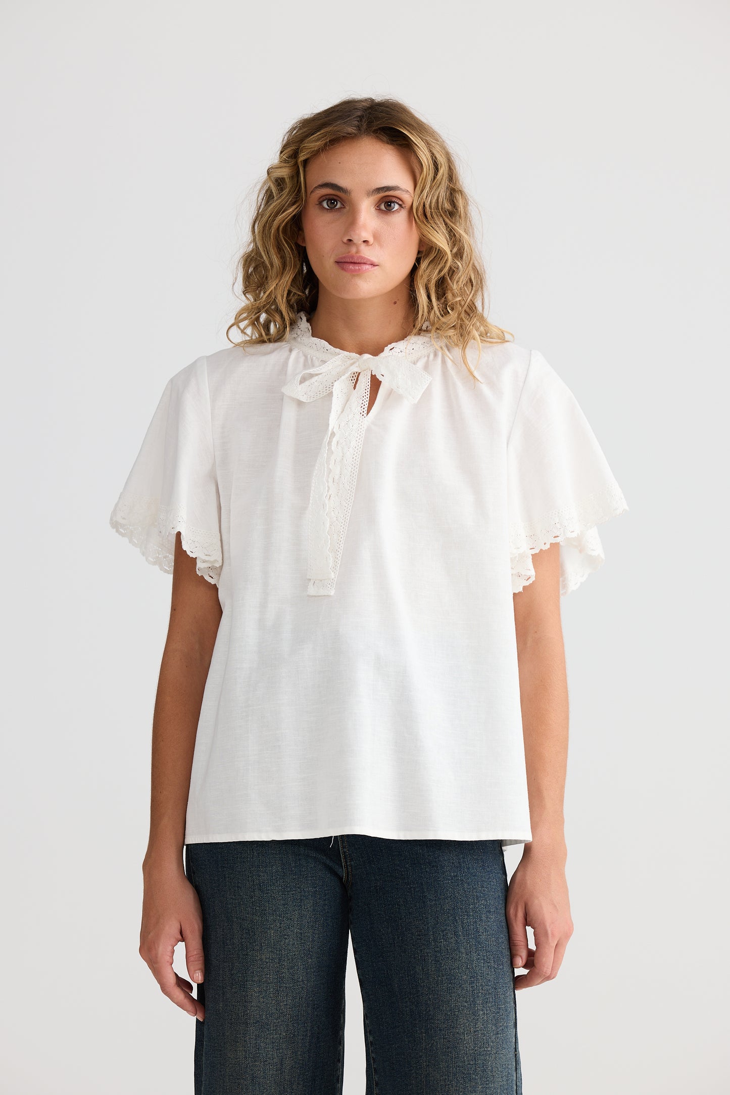 Talisman Cherri Top Off White