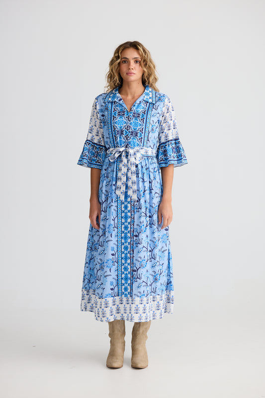 Talisman Jardin Dress Blueberry Fields