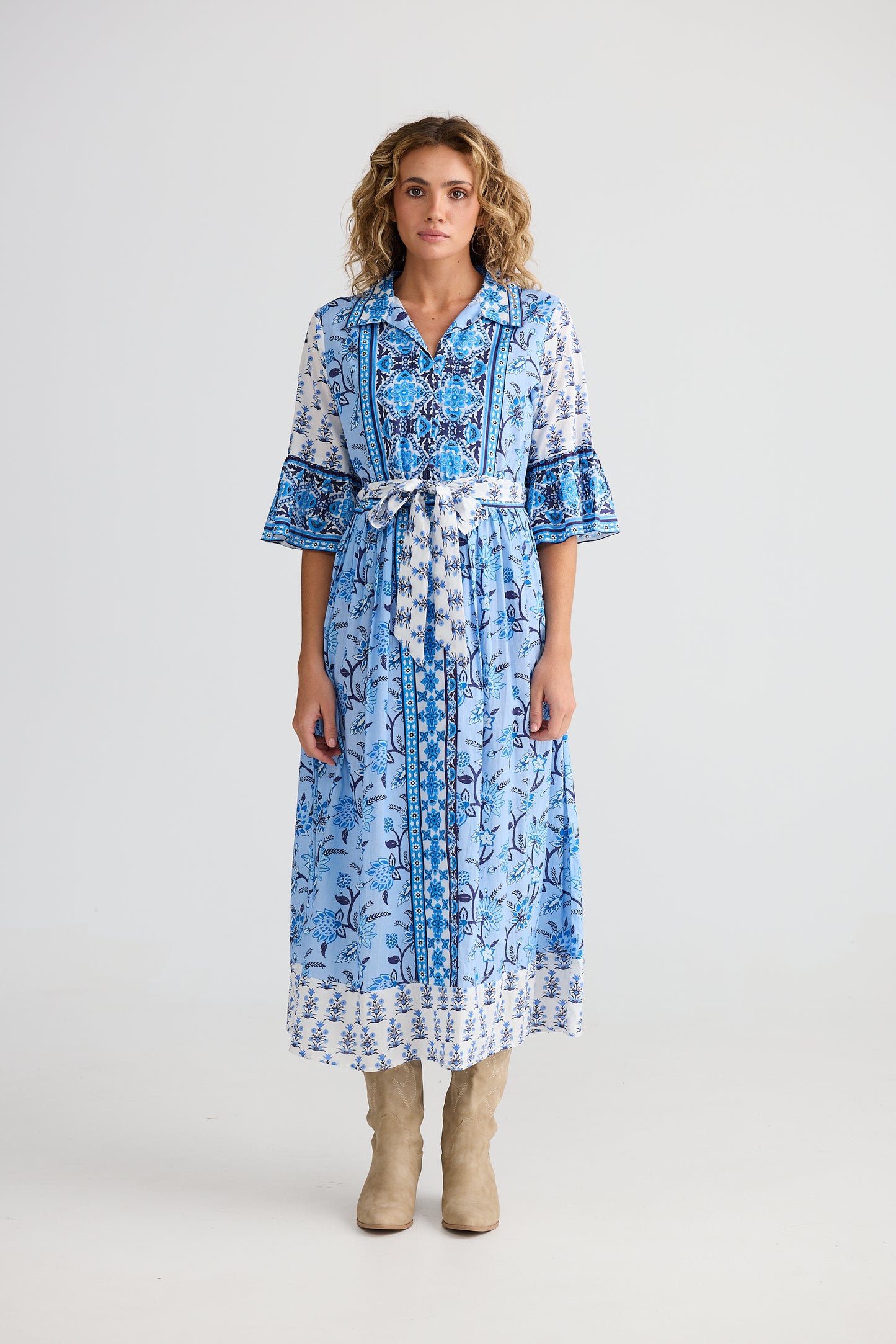 Talisman Jardin Dress Blueberry Fields