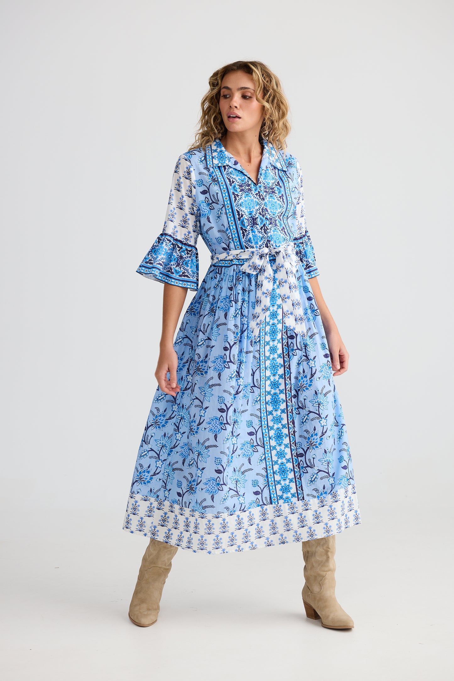 Talisman Jardin Dress Blueberry Fields