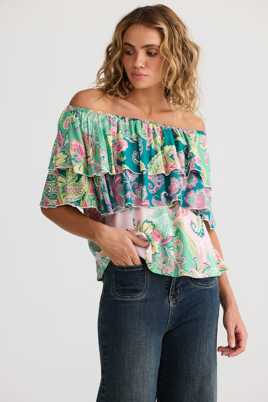 Talisman Getaway Top Paisley Dream