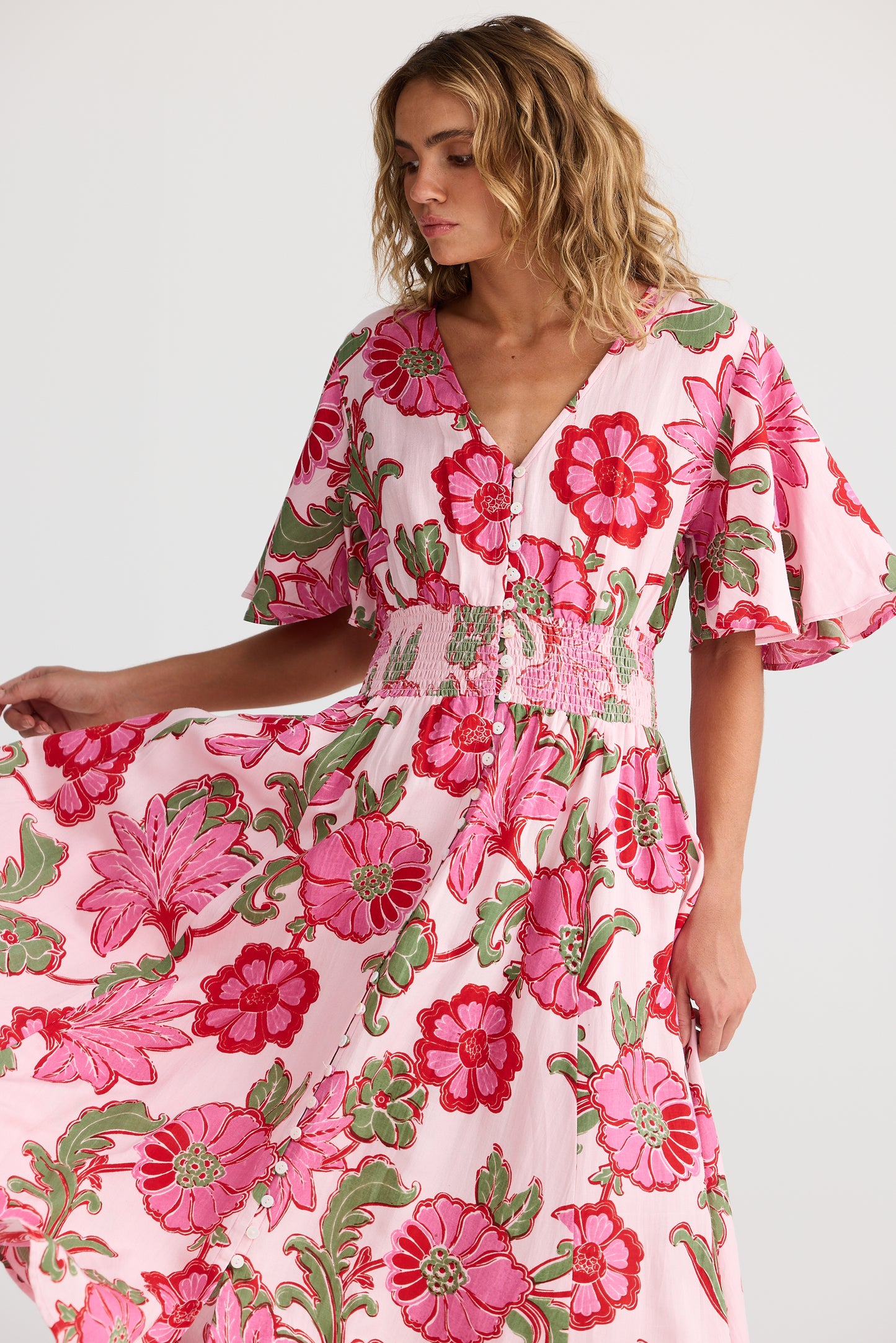 Talisman Harlow Dress Pink Ibiza