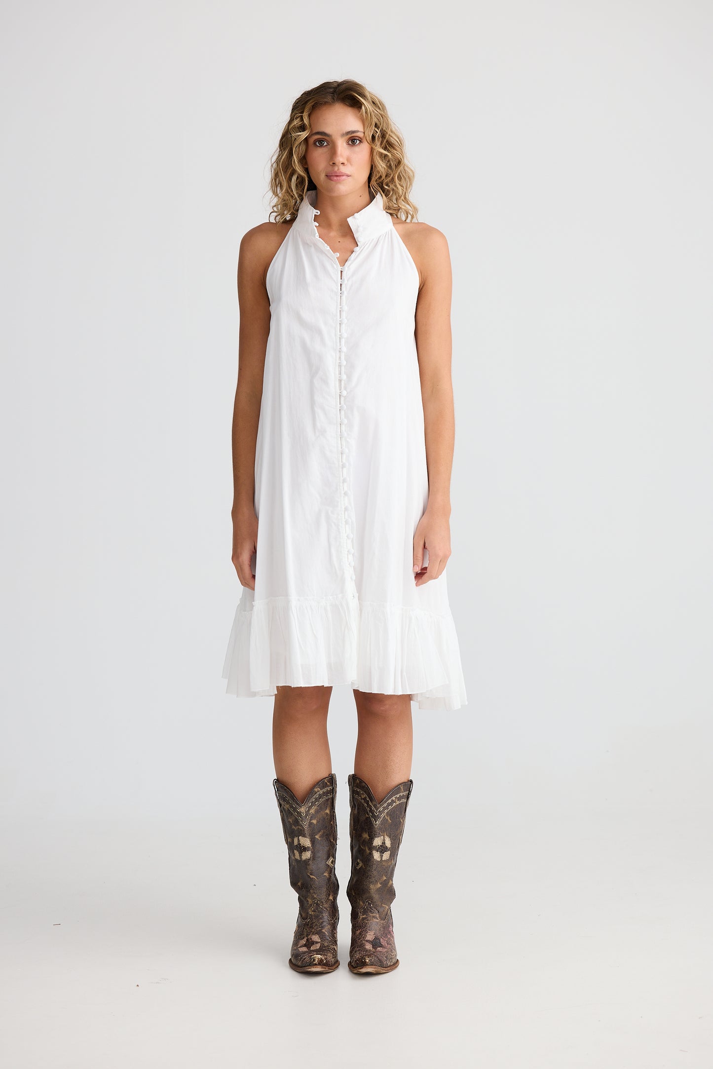 Talisman Tapas Dress White