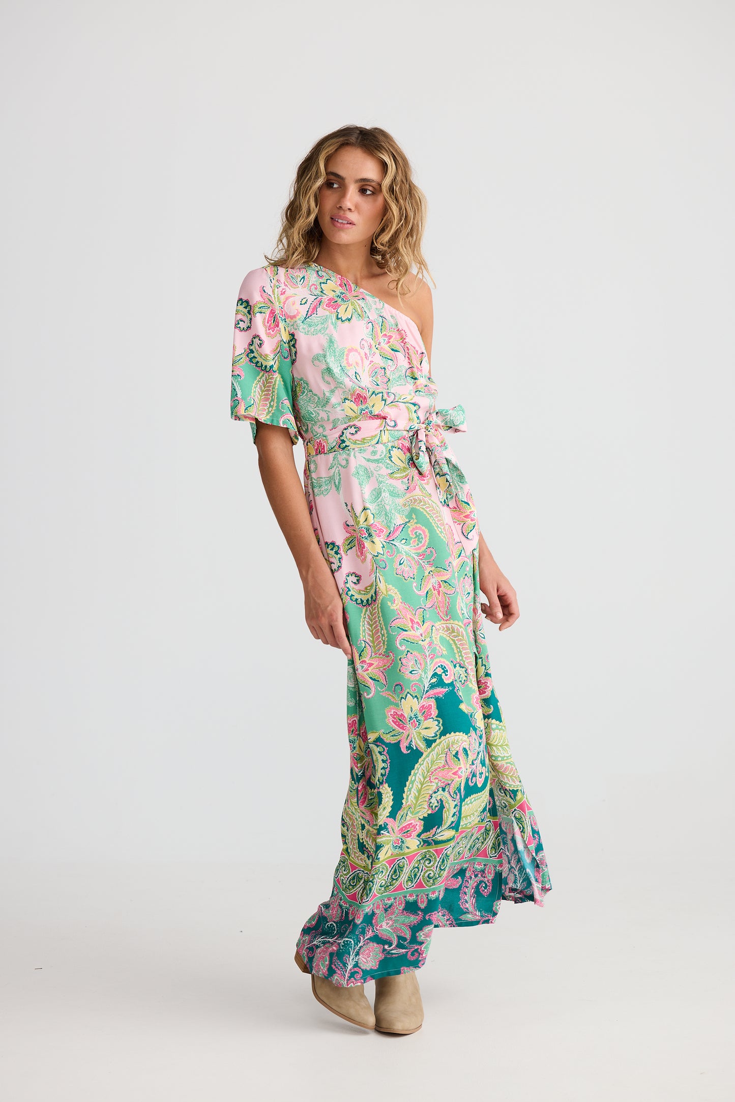 Talisman Cantina Asym Dress Paisley Dream