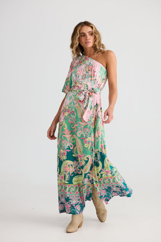 Talisman Cantina Asym Dress Paisley Dream