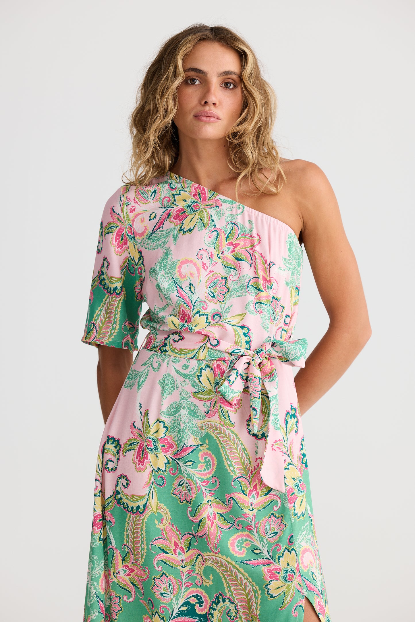 Talisman Cantina Asym Dress Paisley Dream