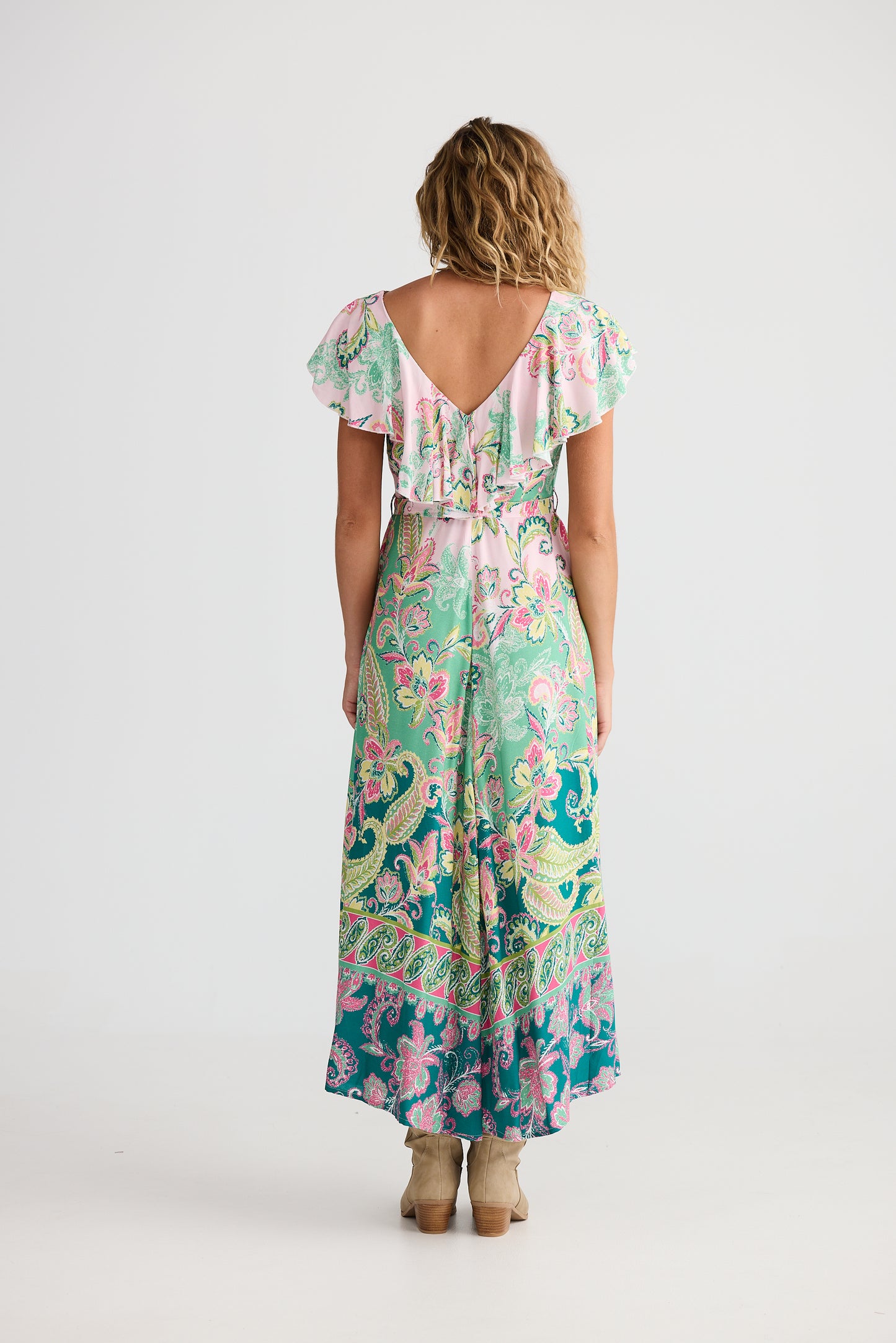 Talisman Rosa Frill Dress Paisley Dream