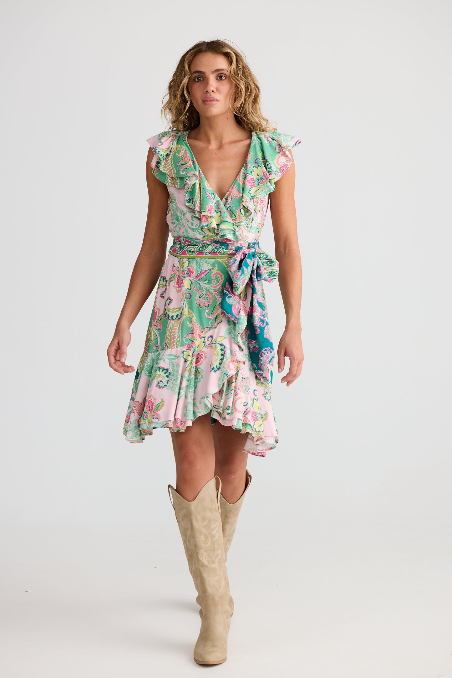 Talisman Pia Wrap Dress Paisley Dream