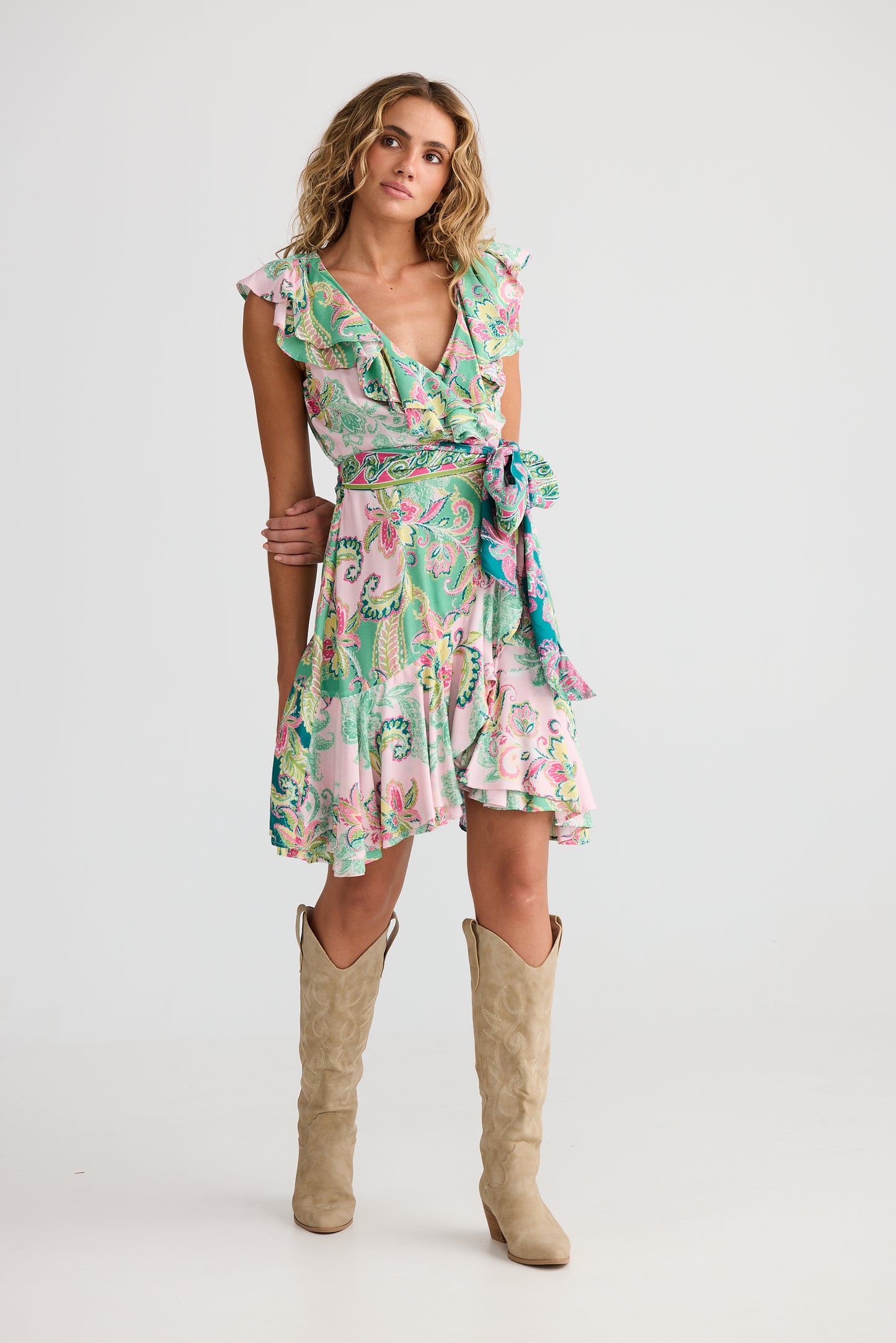 Talisman Pia Wrap Dress Paisley Dream