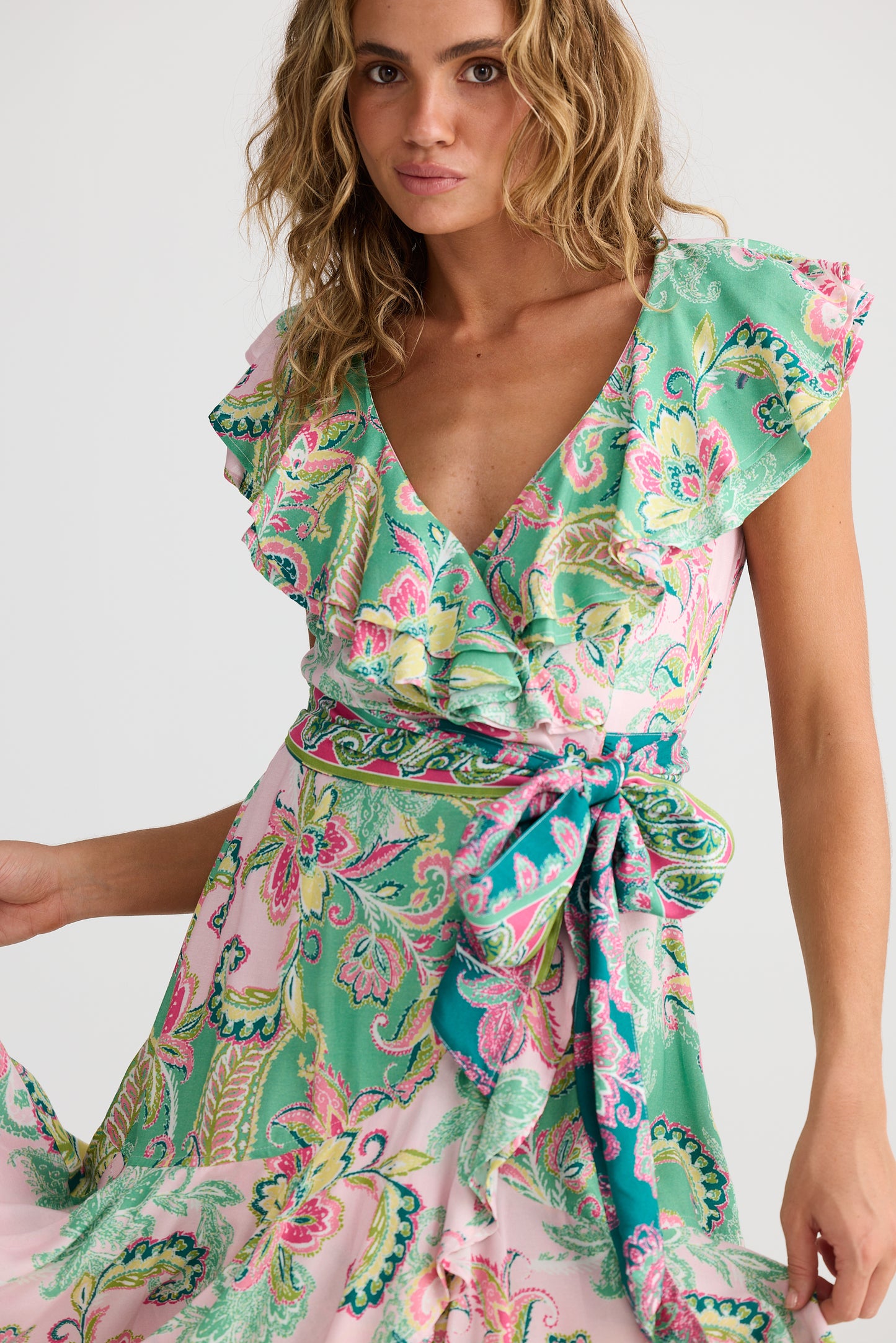 Talisman Pia Wrap Dress Paisley Dream