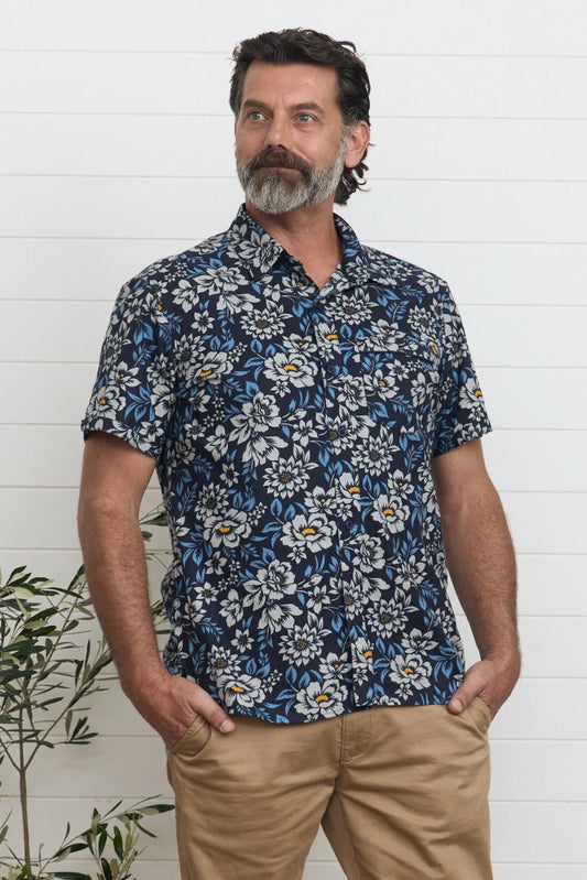 MahaShe Men's Shirt Camellia