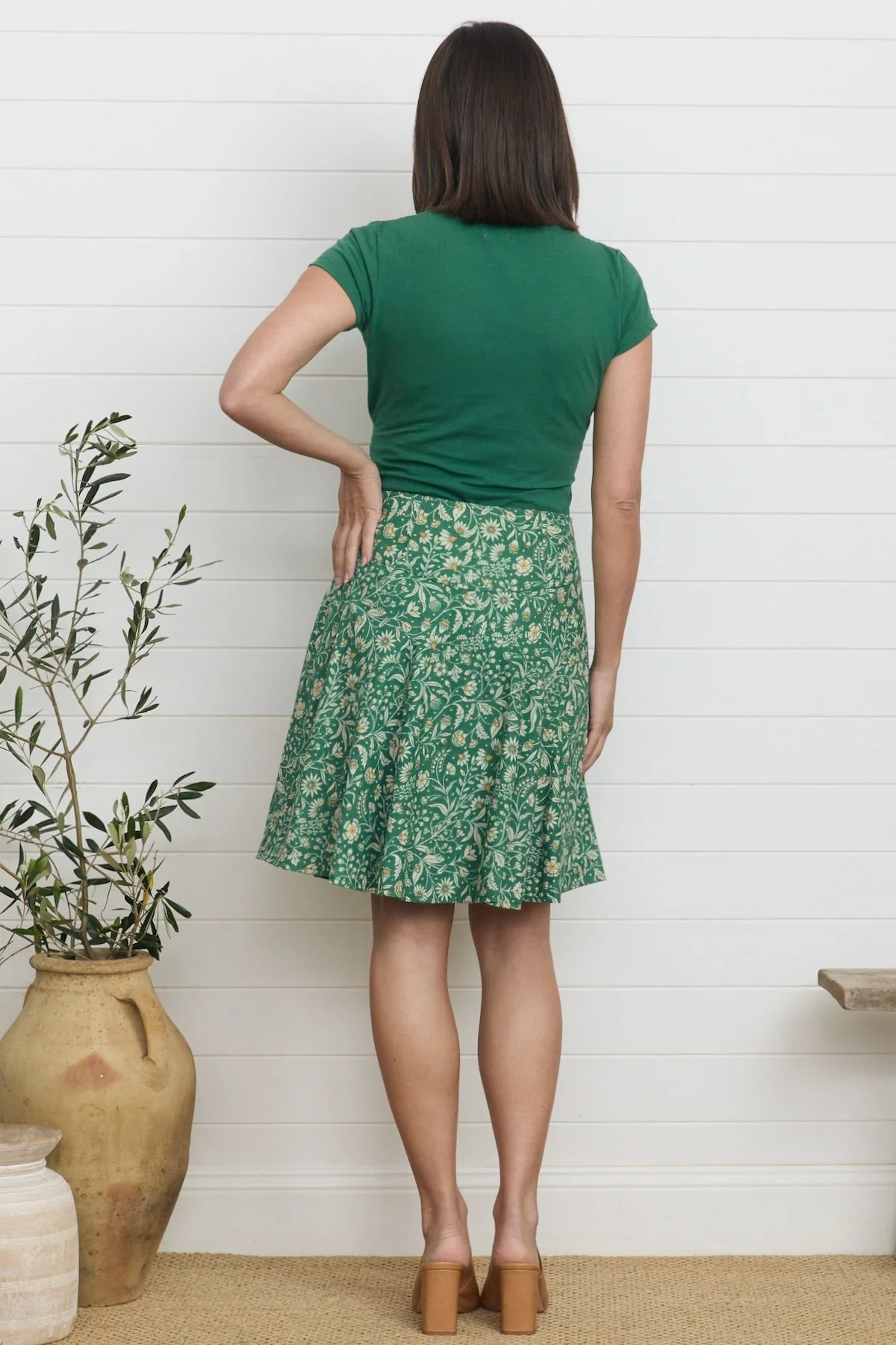 MahaShe Chameleon Reversible Skirt Ivy & Camellia