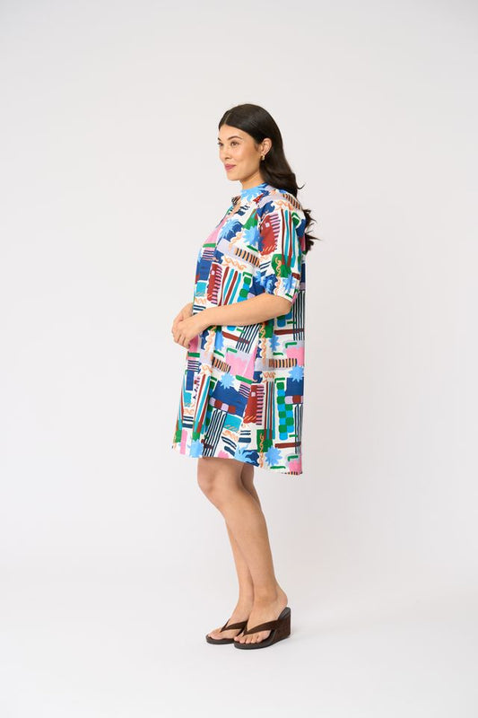 Foil Up And Coming Dress Del Sol