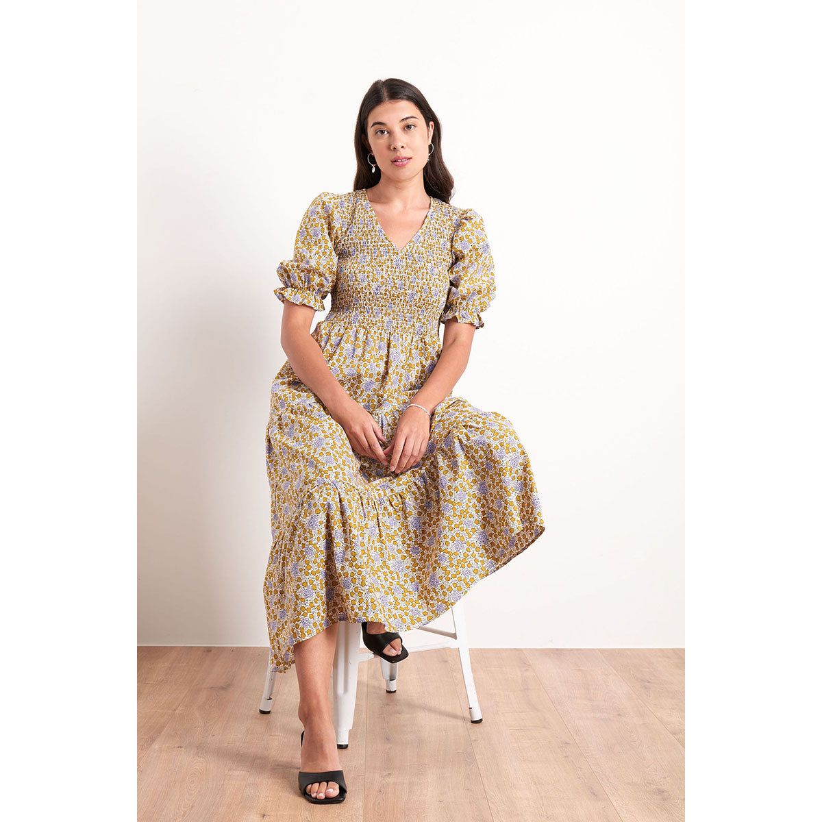 Foil Rock the Smock Dress Flower Power