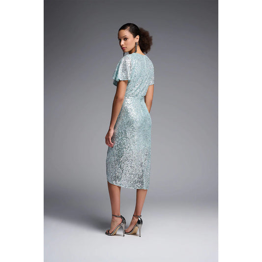 Joseph Ribkoff Sequin Dress Style 231760 | Silver