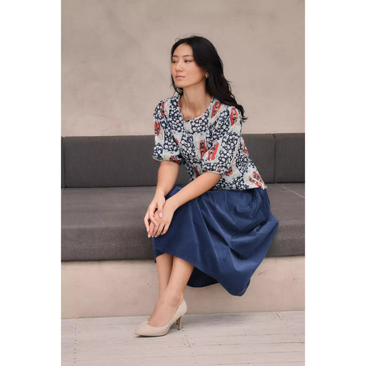 Olga De Polga Felix Blouse Navy