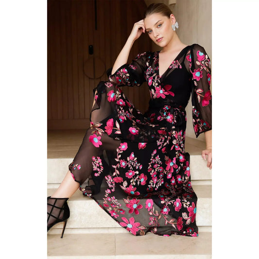 Sacha Drake Grandiflora Wrap Dress