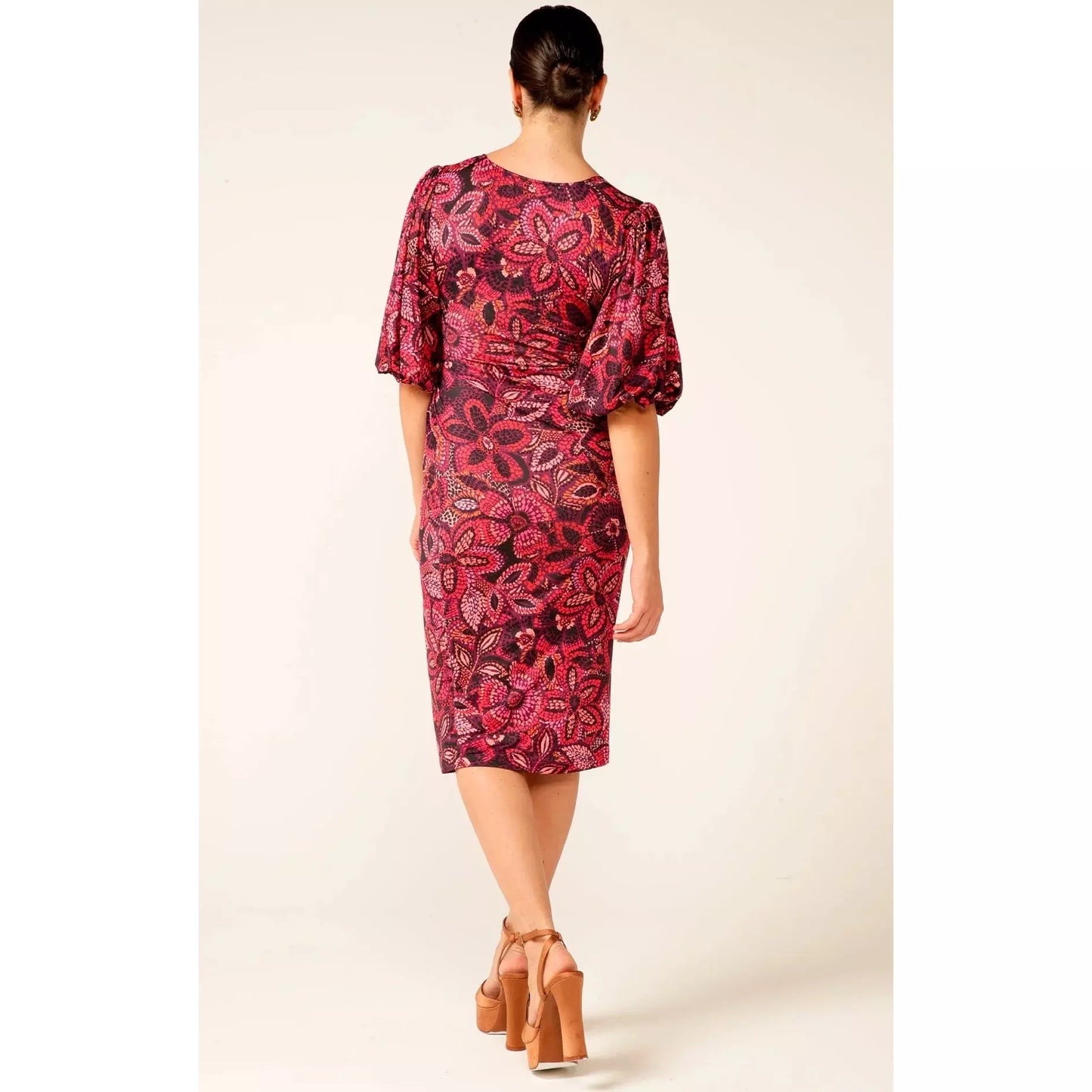Sacha Drake Crown Ruby Faux Wrap Dress