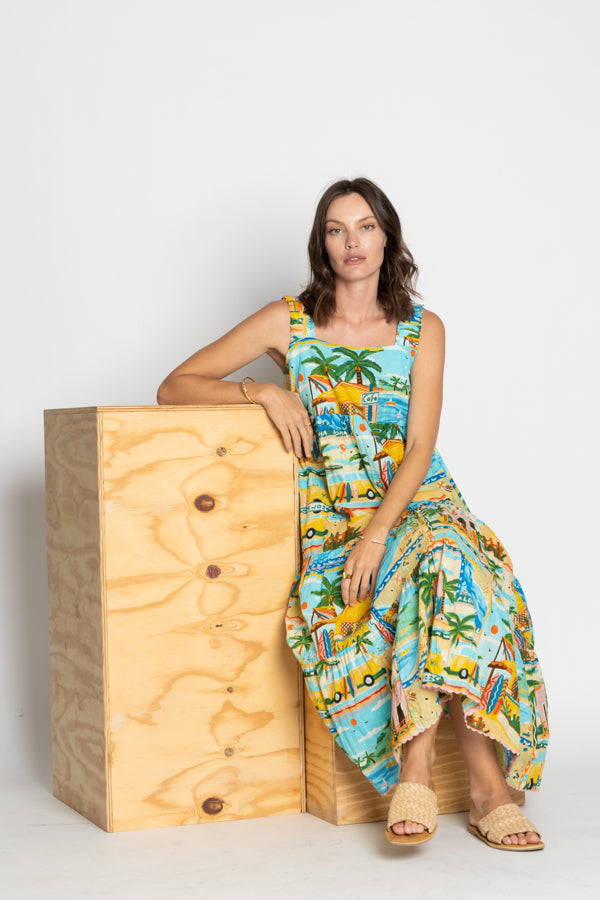 Lula Life Caleta Sundress Print