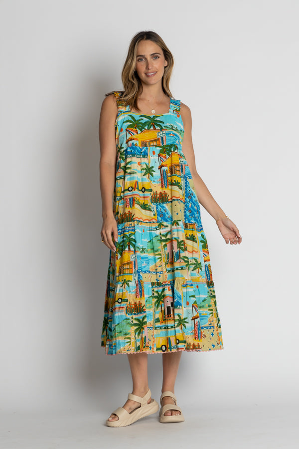 Lula Life Caleta Sundress Print
