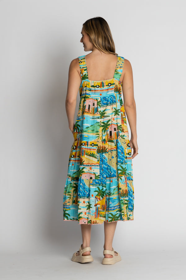 Lula Life Caleta Sundress Print