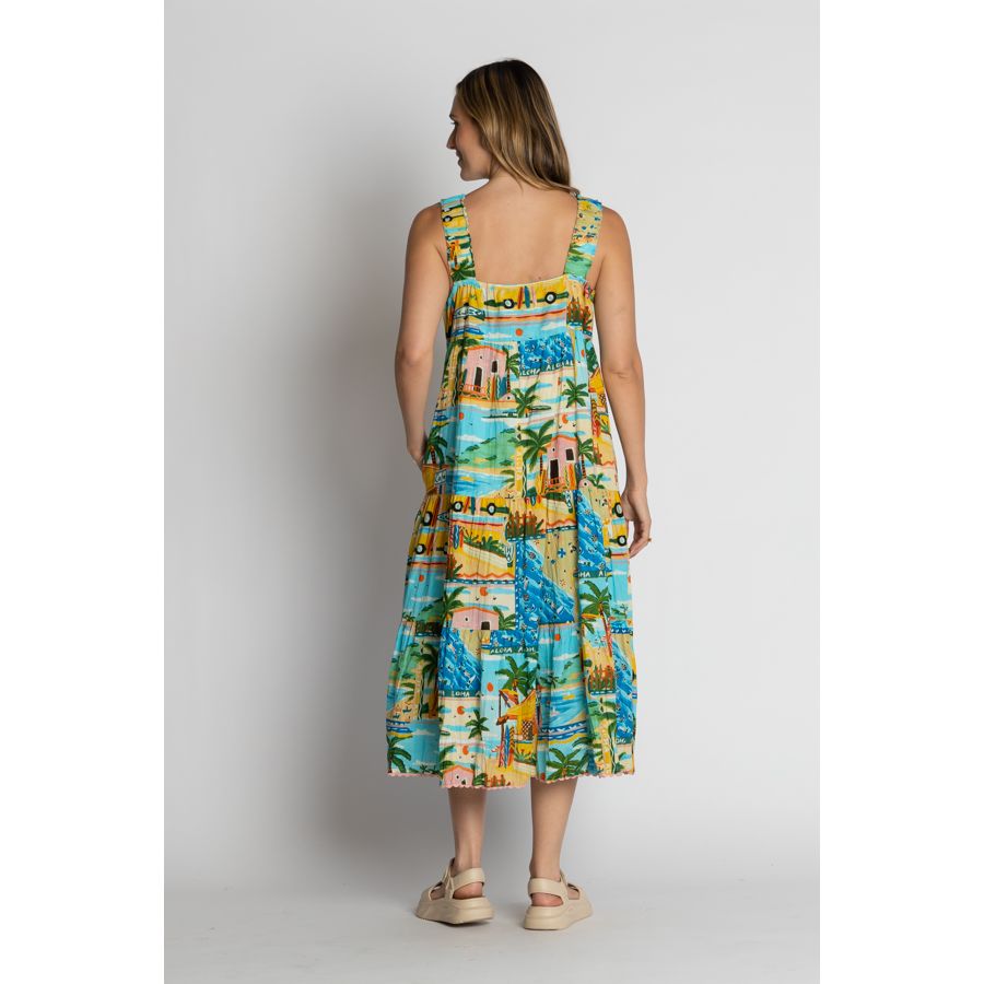 Lula Life Caleta Sundress Print