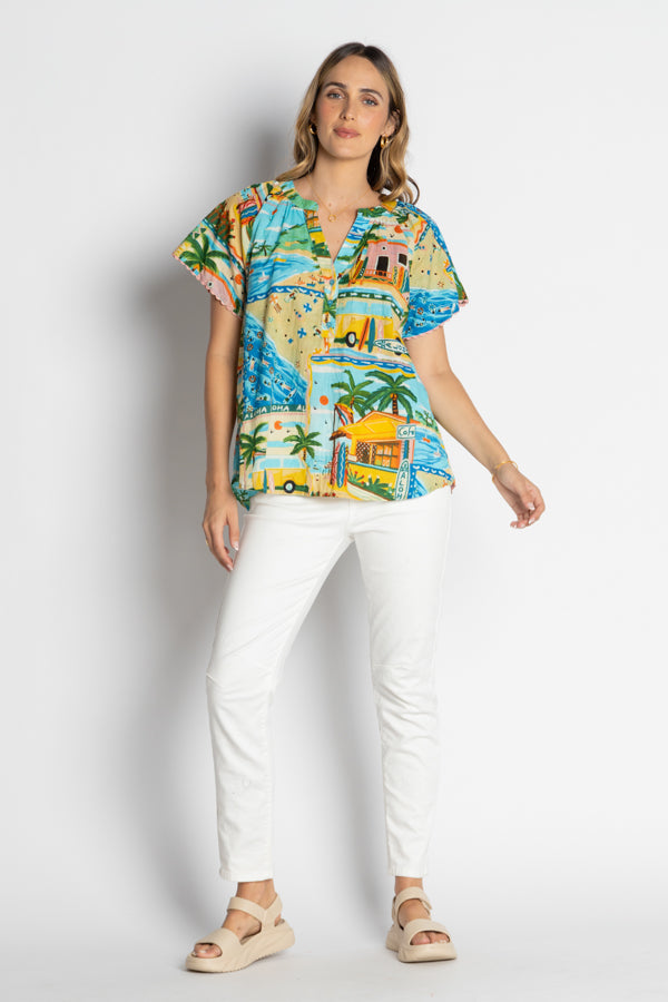 Lula Life Caleta Top Print