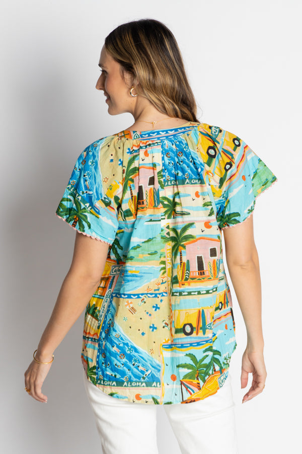 Lula Life Caleta Top Print
