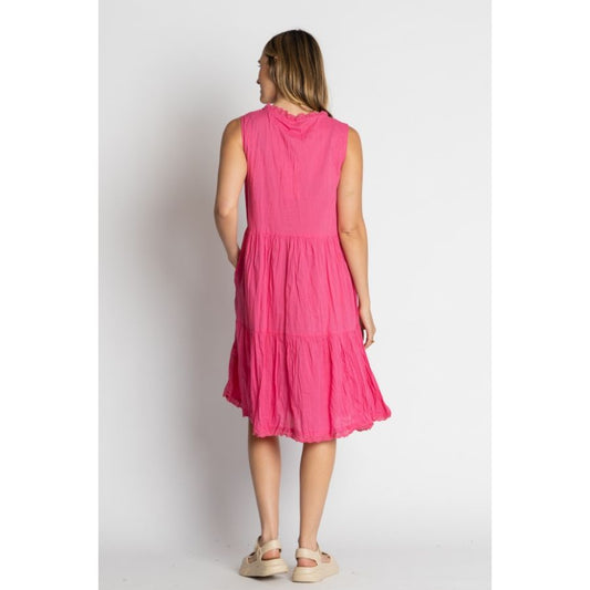 Lula Life Celeste Slvless Dress Pink