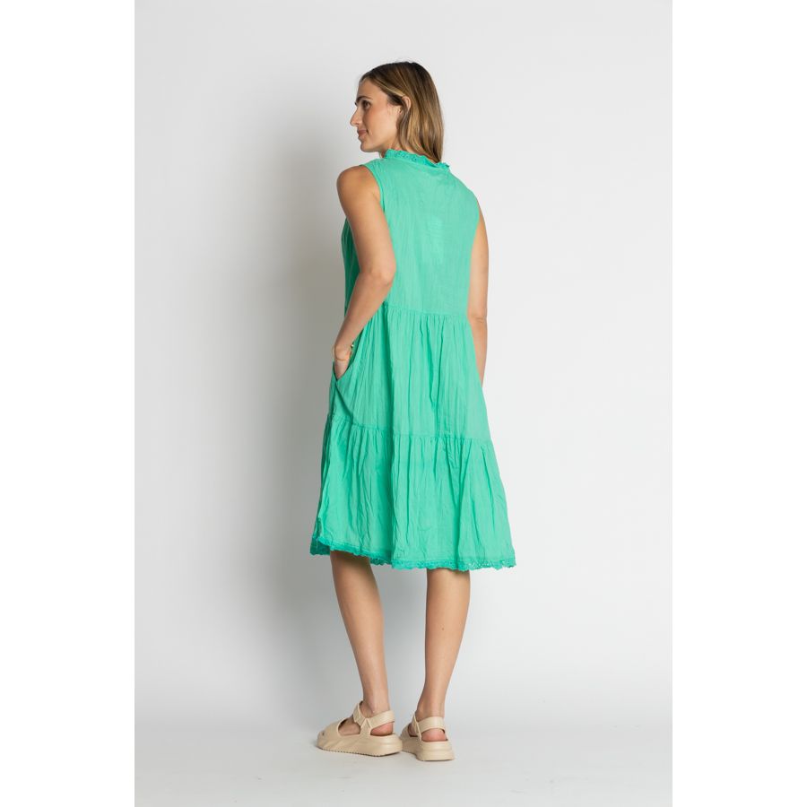 Lula Life Celeste Slvless Dress Sea