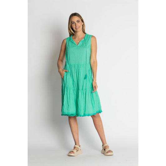 Lula Life Celeste Slvless Dress Sea