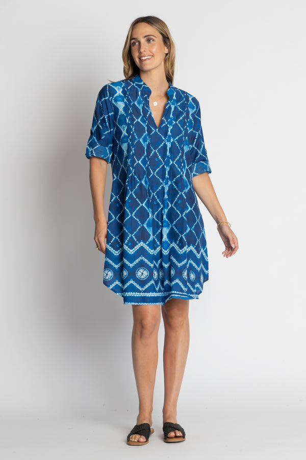 Lula Life Kumo Tuck Dress Ocean