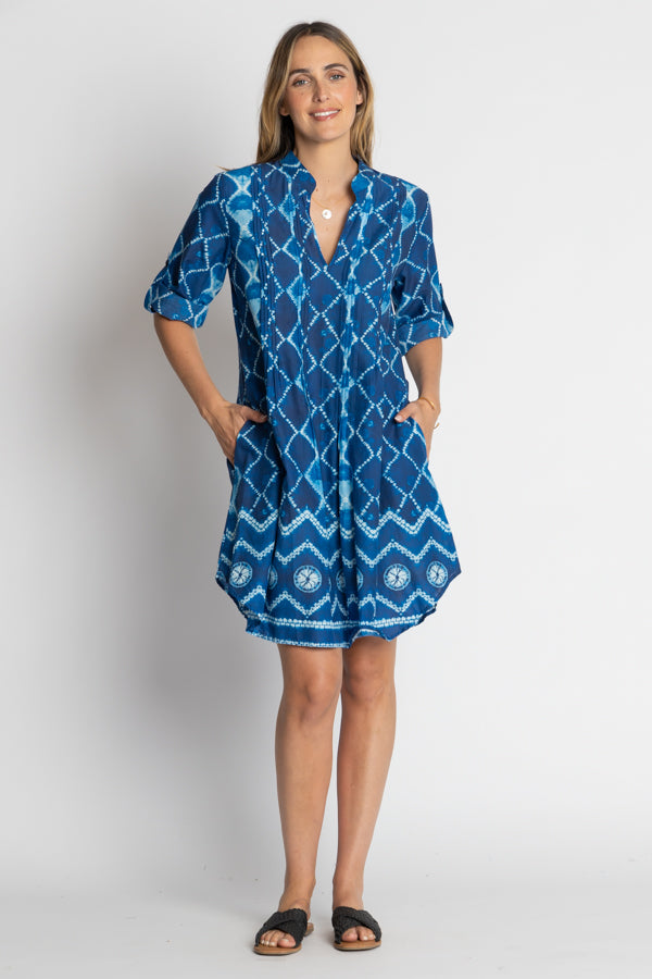 Lula Life Kumo Tuck Dress Ocean