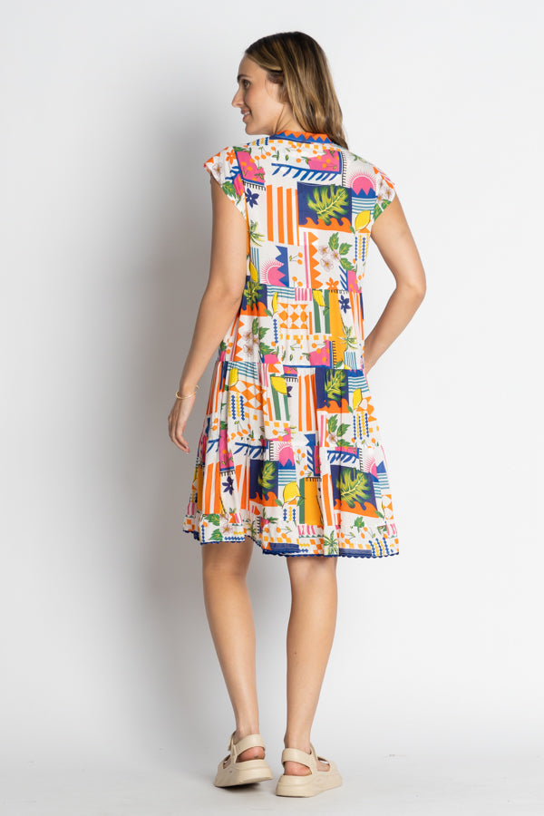 Lula Life Lyra Tiered Dress Print
