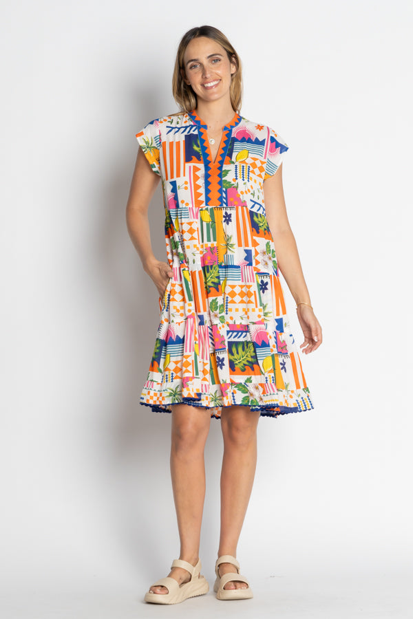 Lula Life Lyra Tiered Dress Print