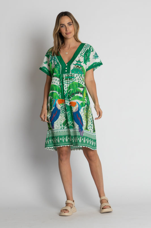 Lula Life Marquita Dress White