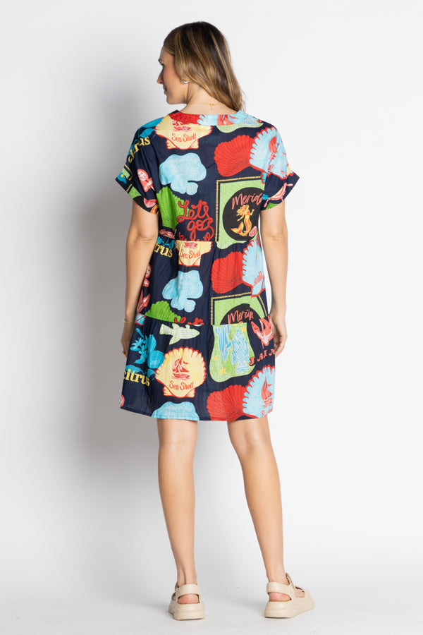 Lula Life Melrose Dress Navy