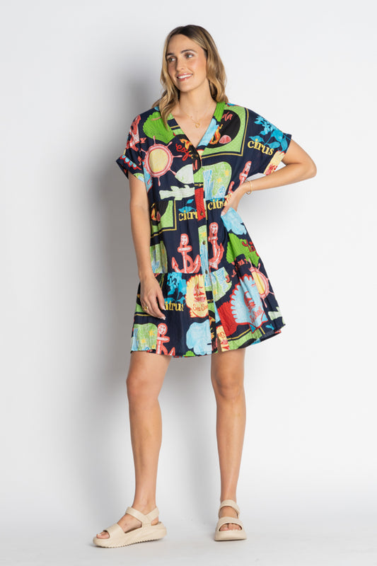 Lula Life Melrose Dress Navy